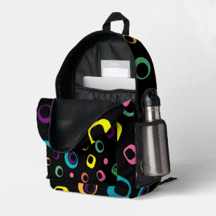Impresa Mochila Retro Geométrica Groovy