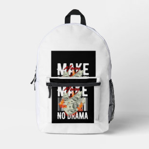 Impresa Mochila Retro Gráfica Sin Drama
