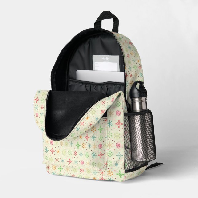 Impresa Mochila Retro Stars #3 (Esquina trasera derecha (abierta))