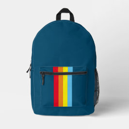 Impresa Mochila Retro Stripes (Navy Blue Multi)
