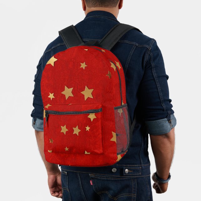 Impresa Mochila Roja Estrellas Doradas (Insitu (Modelo))