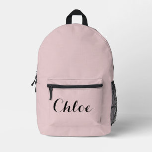 IMPRESA MOCHILA ROSA CON NOMBRE PERSONALIZADO