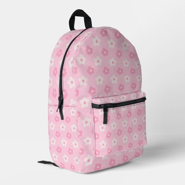 Impresa Mochila rosa de Daisy (Esquina izquierda trasera)