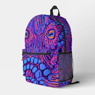 Impresa Mochila rosa de pulpo