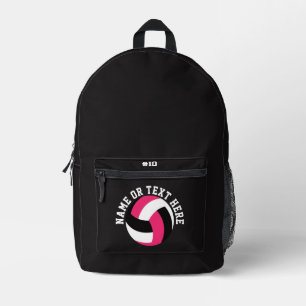 Impresa Mochila rosa de voleibol número del equipo jugador