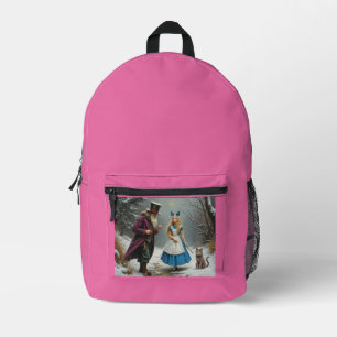 Impresa Mochila rosa de Winter Alice