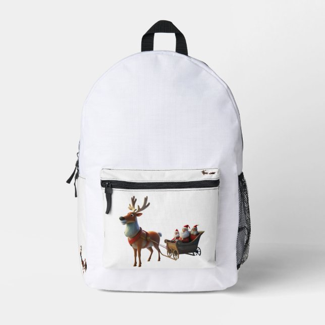 Impresa Mochila Rudolph para navidades (Anverso)