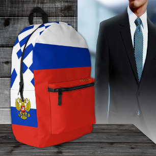 Impresa Mochila rusa, patriótica, bandera rusa