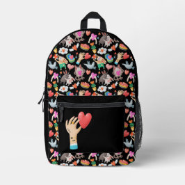 Impresa Mochila San Valentín LOVE IS LOVE