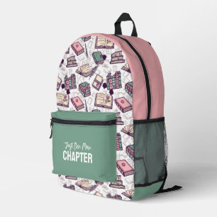 Impresa Mochila "Solo un capítulo más" para amantes de los