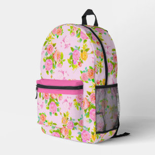 Impresa Mochila Subió Shabby Vintage Pink