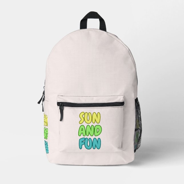 Impresa Mochila Sun And Fun  (Anverso)