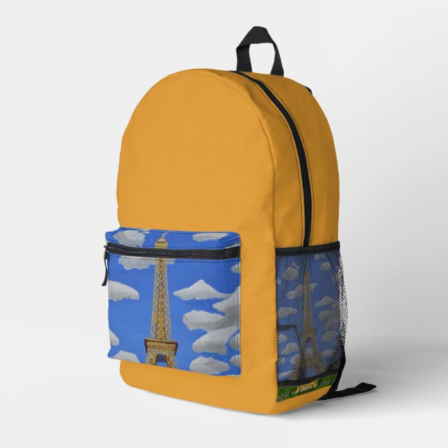 Impresa Mochila Torre Eiffel París (Esquina derecha trasera )