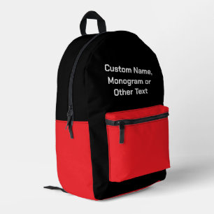 Impresa Mochila totalmente editable - Diseñe su propia