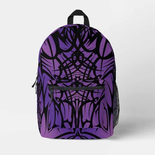 Impresa Mochila tribal púrpura (Anverso)