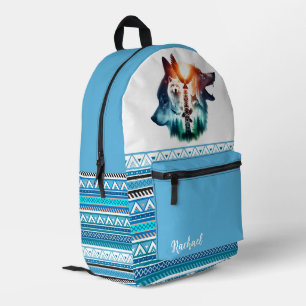 Impresa Mochila Tribal Totem Vida Silvestre