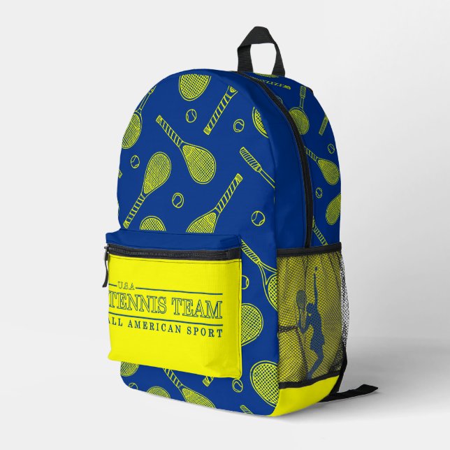 Impresa Mochila U.S.A Tennis Athletic Design  (Esquina derecha trasera )