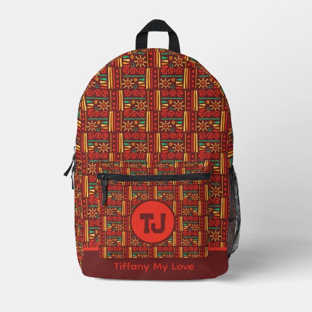 Impresa Mochila única de vacaciones de verano (Anverso)