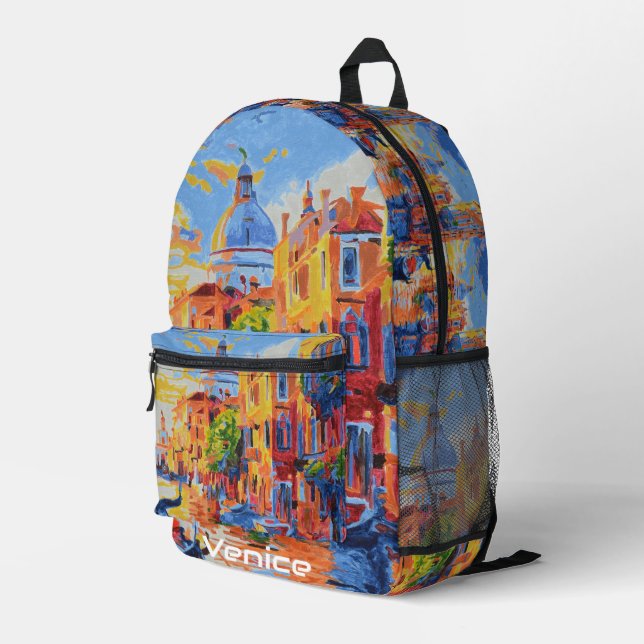 Impresa Mochila Venice hermosa (Esquina derecha trasera )