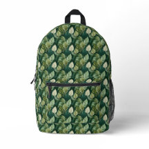 Mochila verde con inspiración en la naturaleza de