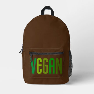 Impresa Mochila verde marrón