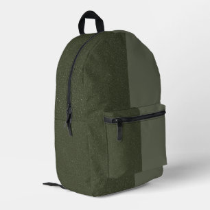 Impresa Mochila verde Moss de dos tonos - Diseño personali
