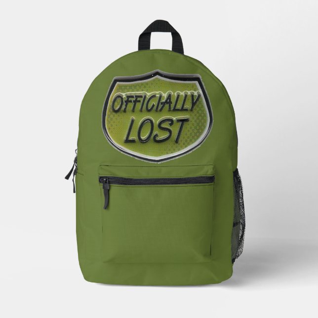 Impresa Mochila verde perdida oficialmente (Anverso)