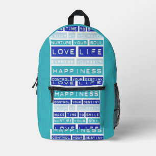 Impresa Motivación de citas de amor Motivación Mochila azu