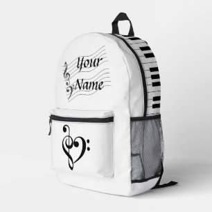 Impresa Música de Piano Amor - mochila