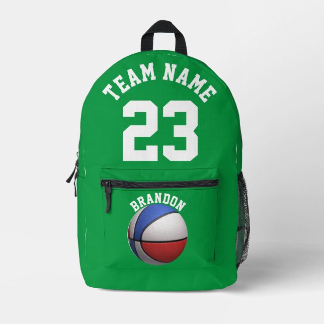 Impresa Niños mochila niños baloncesto escuela de deporte  (Anverso)