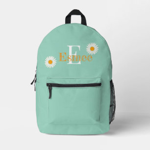 Impresa nombre personalizado polvo retro mochila azul con 