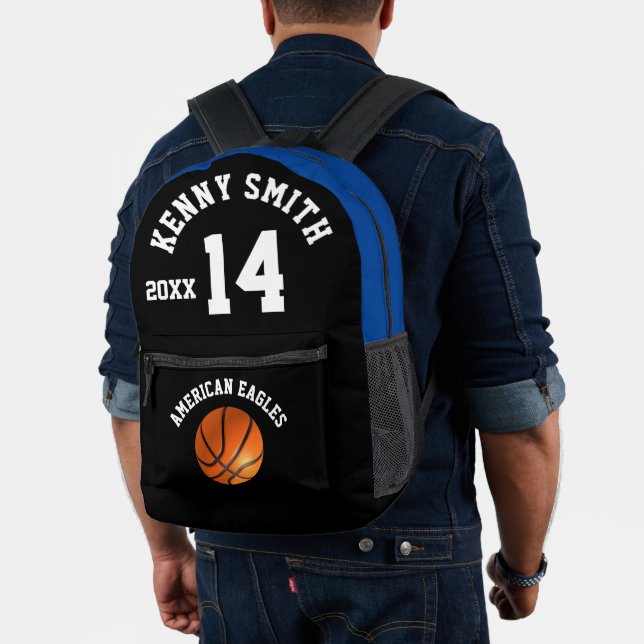 Impresa Número de equipo con nombre de mochila de balonces (Insitu (Modelo))