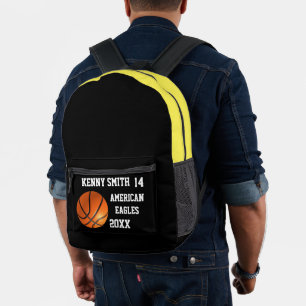 Impresa Número de equipo con nombre de mochila de balonces