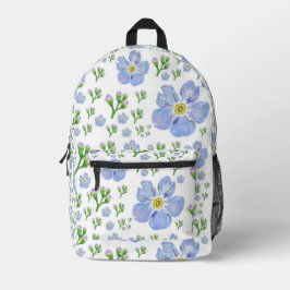Impresa Olvidémonos del diseño de flores en la mochila
