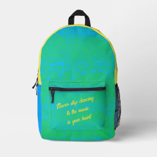 Impresa Pasos musicales- Mochila de la vía costera