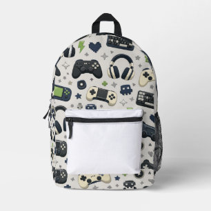Impresa Patrón de mochila para niños gamers de lujo