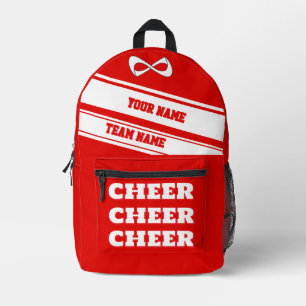 Impresa Personaliza la mochila animadora escuela rojo blan
