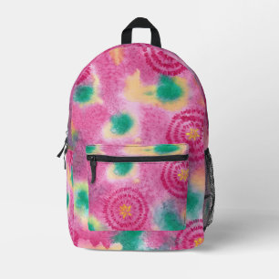 Impresa Resumen Círculos rosados Mochila de la Esfera Amar