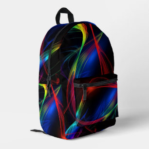 Impresa Resumen Mochila del patrón de luces coloreadas