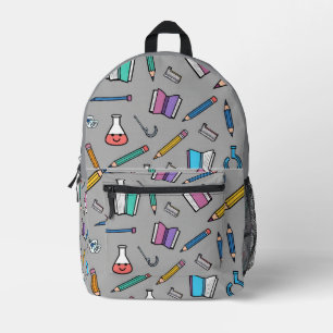 Impresa Retro De Vuelta A La Mochila Escolar