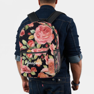 Impresa Rosa Elegance: Sorprendente mochila floral