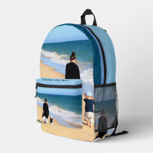 Impresa Sube tu foto Mochila Regalo Agregar texto Nombre