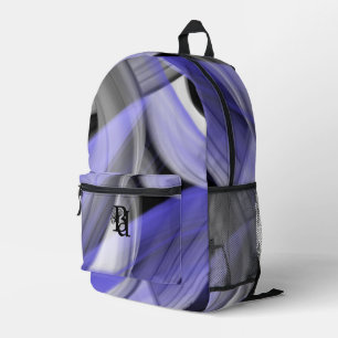Impresa Tendencia de mochila abstracta lavanda violeta