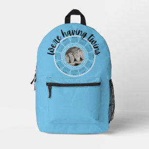 Impresa Tenemos mochila azul gemela