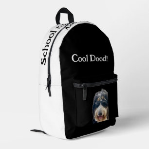 Impresa "¡Tío Genial!" Mochila de Perro Adorable con Gafas