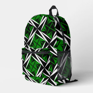 Impresa Vientos sagrados en mochila verde