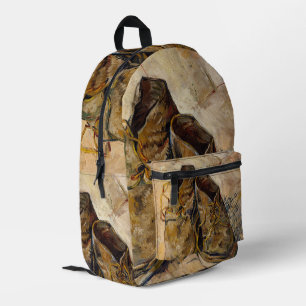 Impresa "Zapatos" Mochila Van Gogh
