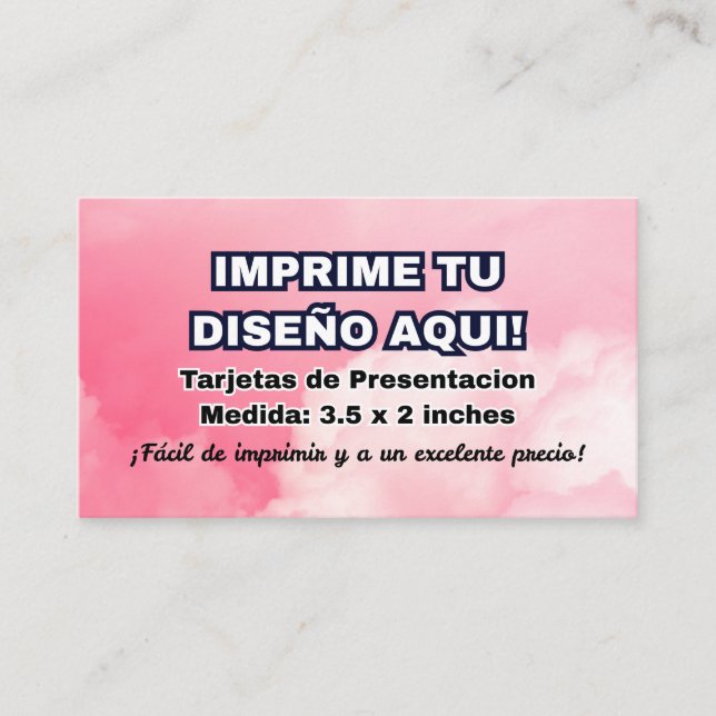 Impresio para Tarjetas de Presentacion Imprime (Anverso)