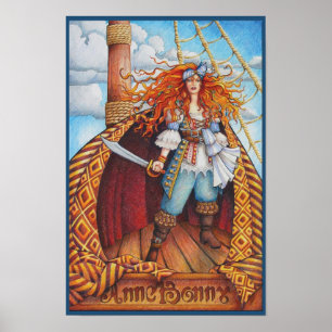 Impresión 12 x 18 de Anne Bonny