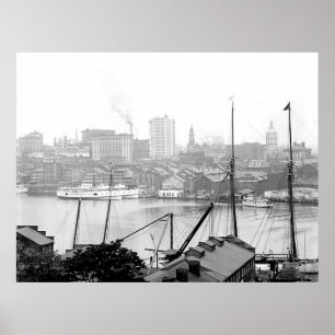 Impresión 1903 de la lona de Baltimore Maryland